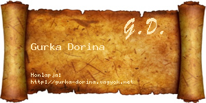 Gurka Dorina névjegykártya